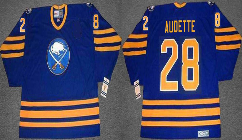 2019 Men Buffalo Sabres 28 Audette blue CCM NHL jerseys
